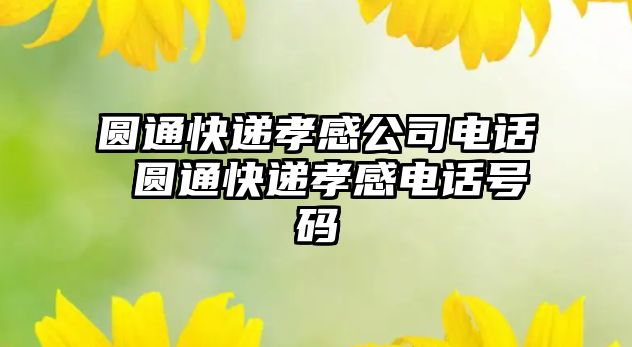 圓通快遞孝感公司電話 圓通快遞孝感電話號碼