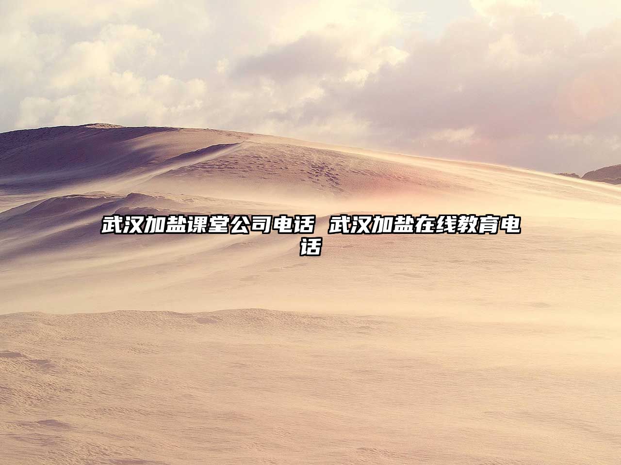 武漢加鹽課堂公司電話 武漢加鹽在線教育電話
