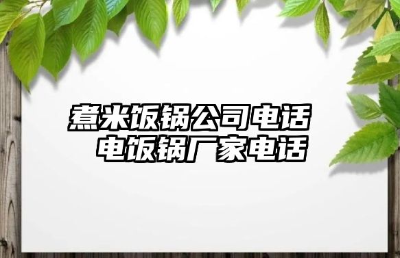 煮米飯鍋公司電話 電飯鍋廠家電話