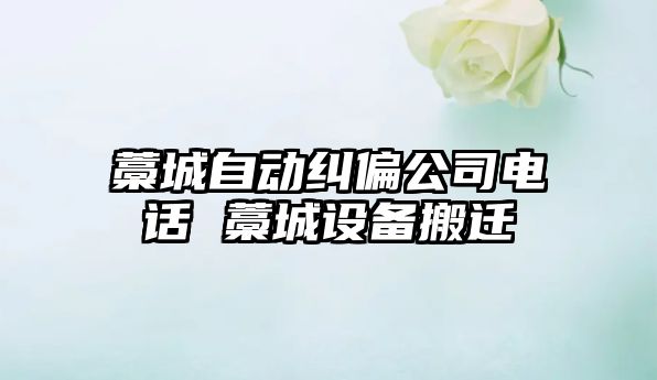 藁城自動糾偏公司電話 藁城設備搬遷