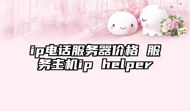 ip電話服務(wù)器價格 服務(wù)主機ip helper