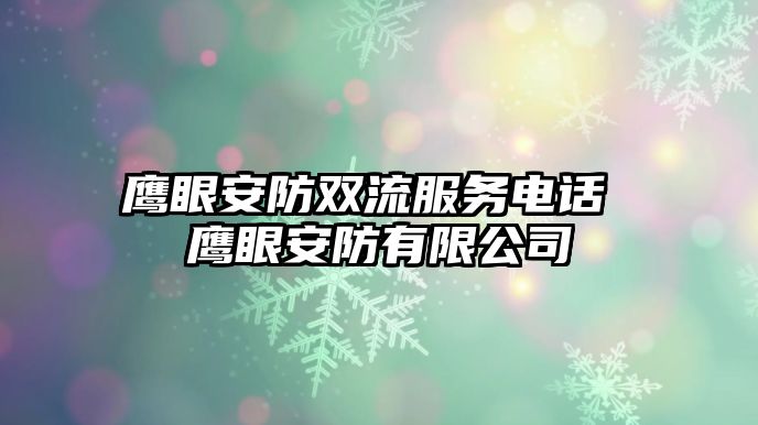 鷹眼安防雙流服務電話 鷹眼安防有限公司